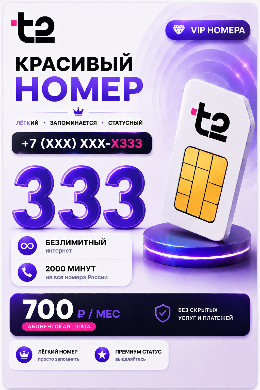 Т2 | VIP НОМЕР