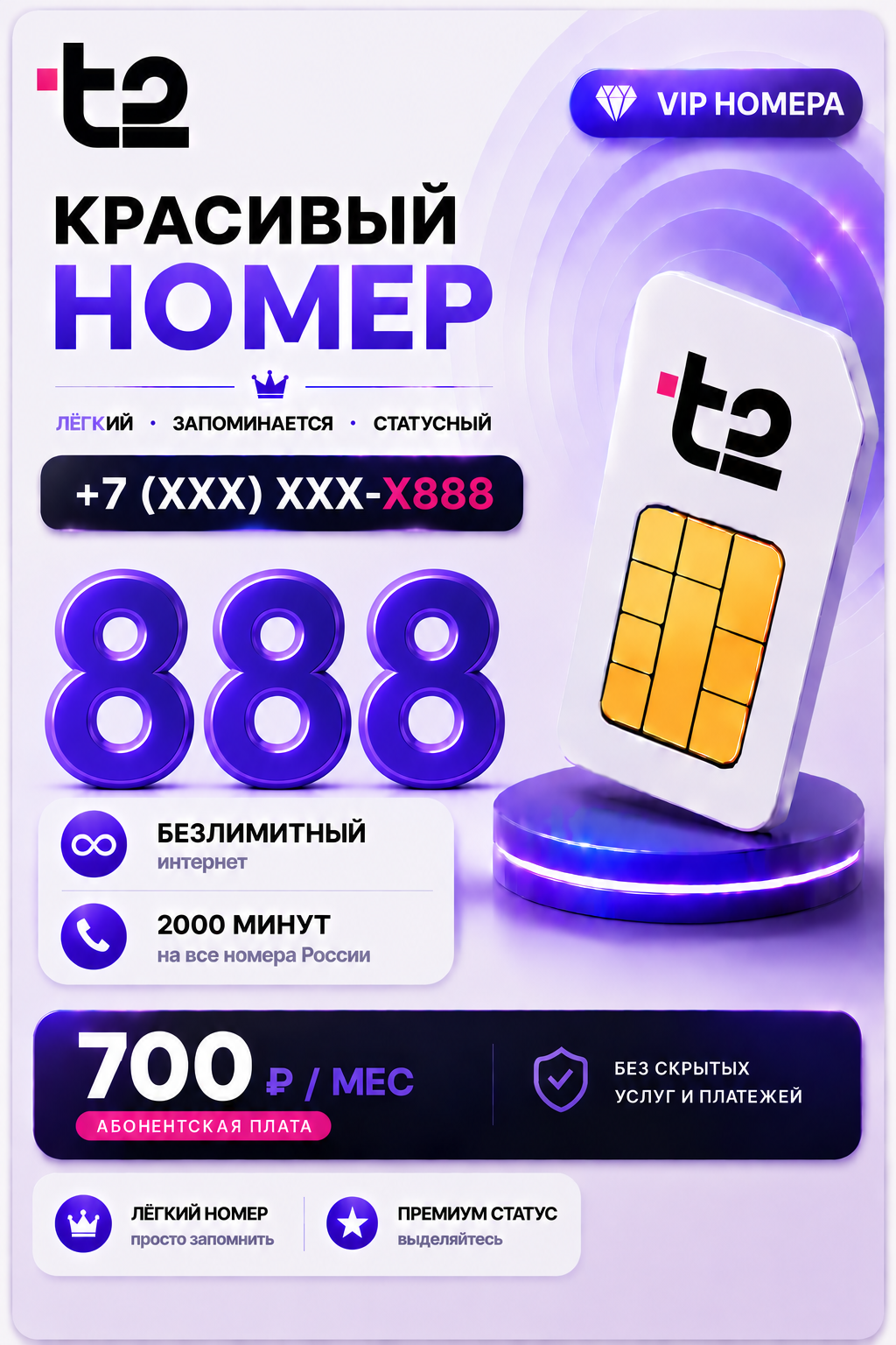 Т2 | VIP НОМЕР