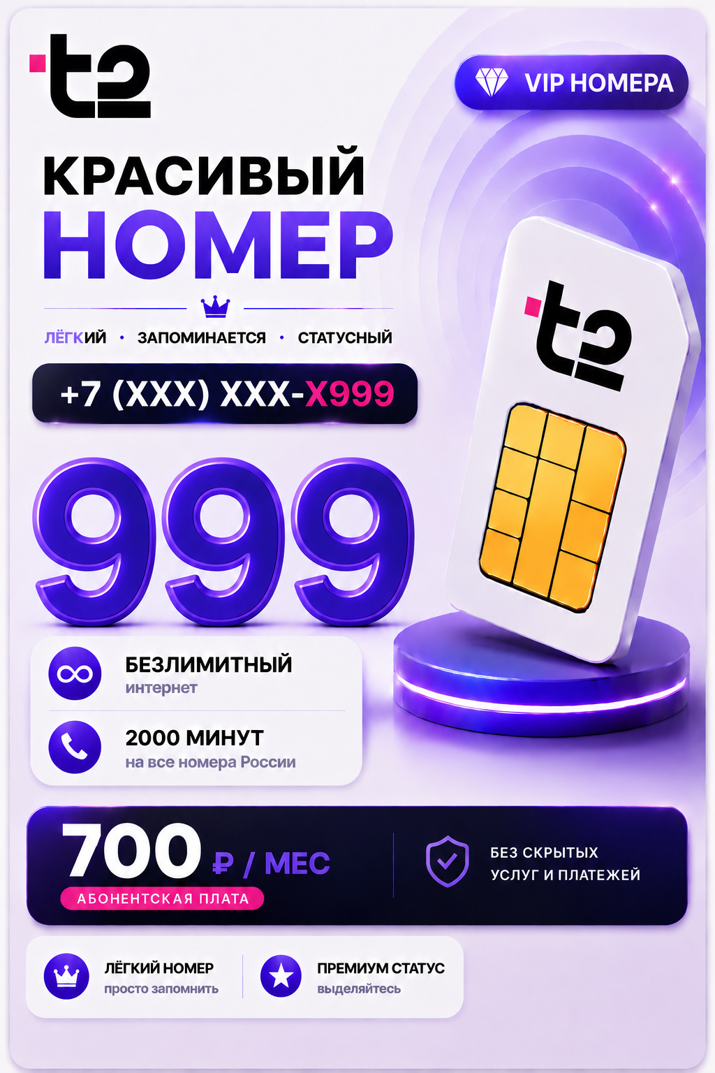 Т2 | VIP НОМЕР